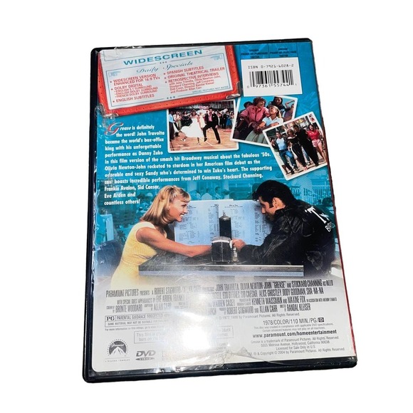 GREASE DVD movie case and disk - excellent condition - Picture 3 of 4